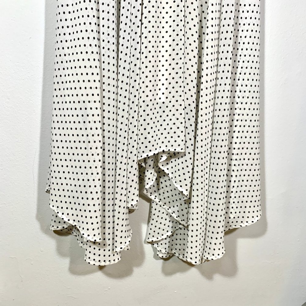 Free People Mini Black Polka Dot Maxi Skirt XS - Picture 5 of 6